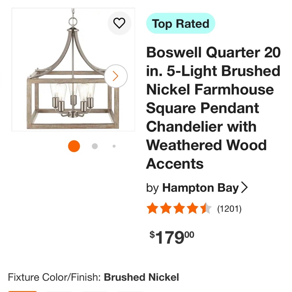 Boswell 5 light weathered gray accent